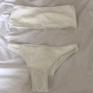 Brand new white swimsuit bikini set
